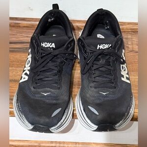 Hoka Men's Running Sneakers 12EE Bondi 8  Lightweight Performance Black